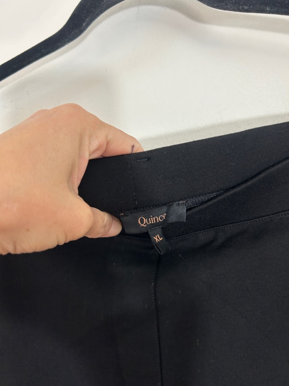 Quince Black Ultra Stretch Straight Leg Ponte Pants size XL - Picture 4 of 8